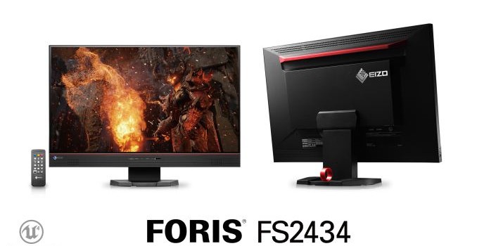 EIZO’s New 6mm Bezel 23.8-inch 1080p Display, the FORIS FS2434