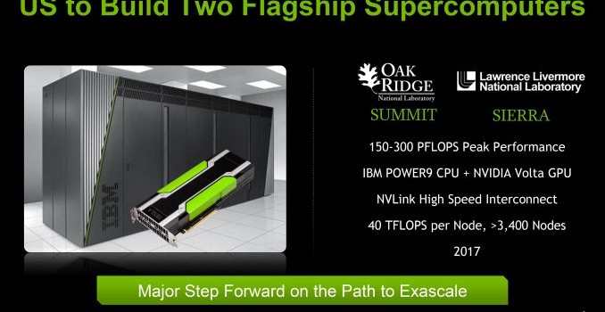 NVIDIA Volta, IBM POWER9 Land Contracts For New US Government Supercomputers