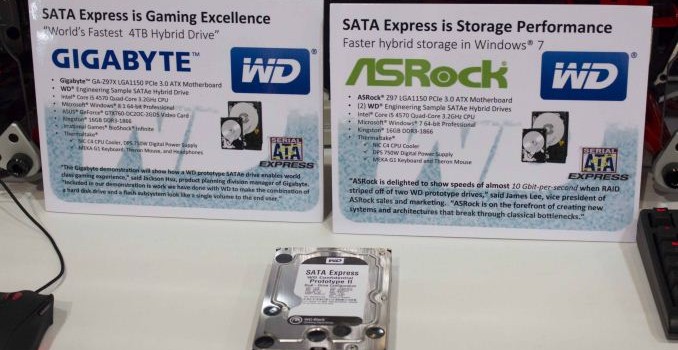Western Digital Shows Off a 128GB SSD + 4TB HDD 3.5" SATA Express Dual-Drive