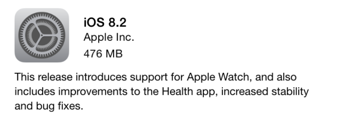 Apple Releases iOS 8.2 With Apple Watch Support