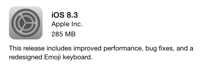 Apple Releases iOS 8.3 With A New Emoji Keyboard, Bug Fixes, and Improved Performance
