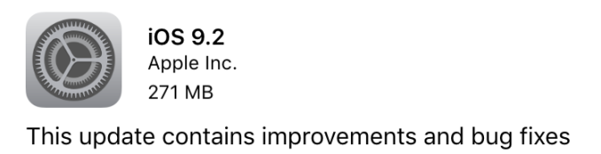 Apple Releases iOS 9.2