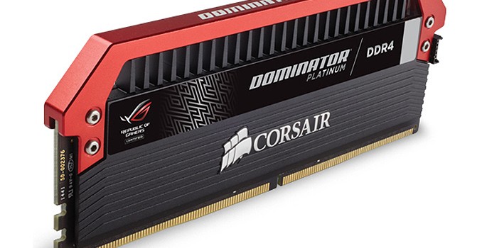 Corsair Launches Dominator Platinum Memory Modules for ASUS ROG Systems