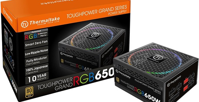 Thermaltake Adds RGB Lighting to Toughpower Grand Gold PSUs