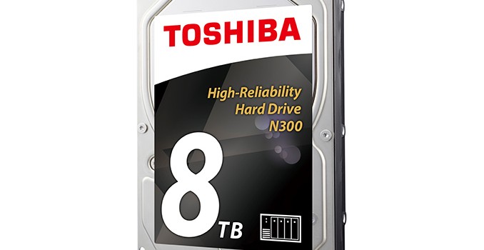 Toshiba Launches N300 HDDs for NAS: Up to 8 TB, Up to 240 MB/s