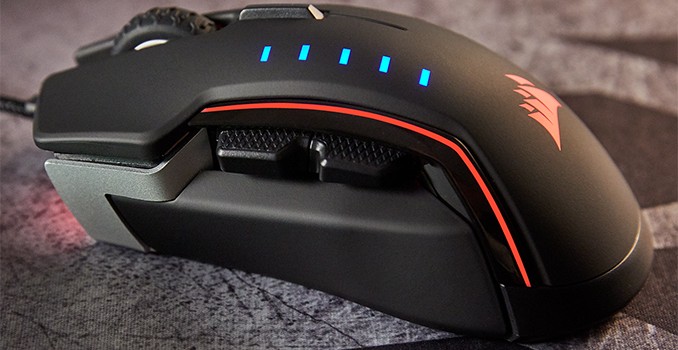 Corsair Launches Glaive RGB Mouse: 16,000 DPI, Interchangeable Grips, LEDs