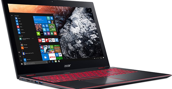 Acer Announces Nitro 5 Spin 15.6" Gaming Convertible: 8th Gen Core i7, GeForce GTX 1050