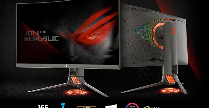 ASUS Launches ROG Swift PG27VQ: Curved 27-inch LCD with 165 Hz G-Sync & RGB Lighting