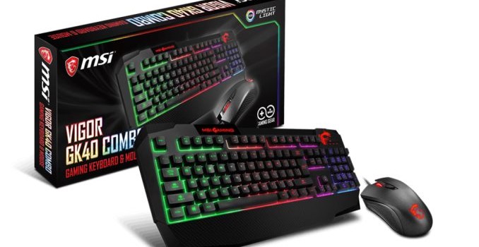 MSI Announces Immerse GH60 Gaming Headset,  Vigor GK40 Keyboard and Vigor GK40 Combo