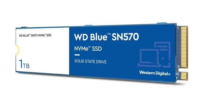 Western Digital Updates WD Blue Series with SN570 DRAM-less NVMe SSD