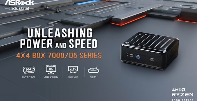 ASRock Industrial's 4X4 BOX 7000/D5 Series Brings Zen 3+ and USB4 40Gbps to UCFF Systems