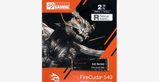 Seagate Announces FireCuda 540 PCIe Gen5 SSD