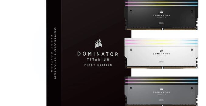 Corsair's Dominator Titanium Memory Now Available, Unveils Plans for Beyond 8000 MT/s