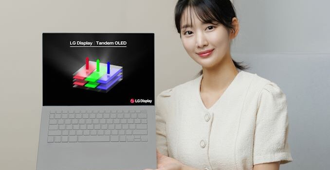 Two Is Better Than One: LG Starts Production of 13-inch Tandem OLED Display for Laptops